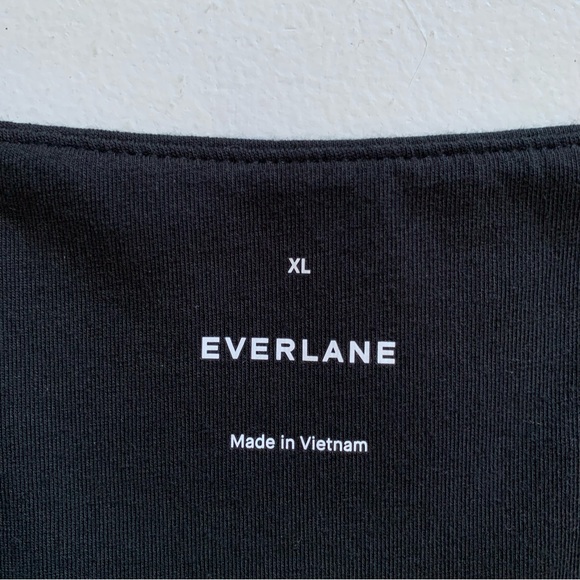 Everlane Size XL Black Supima Jersey Riviera Dress Midi Dress NWOT - Picture 11 of 17